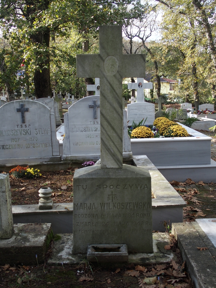 Gravestone of Maria Wilkoszewska, Catholic cemetery in Adampol