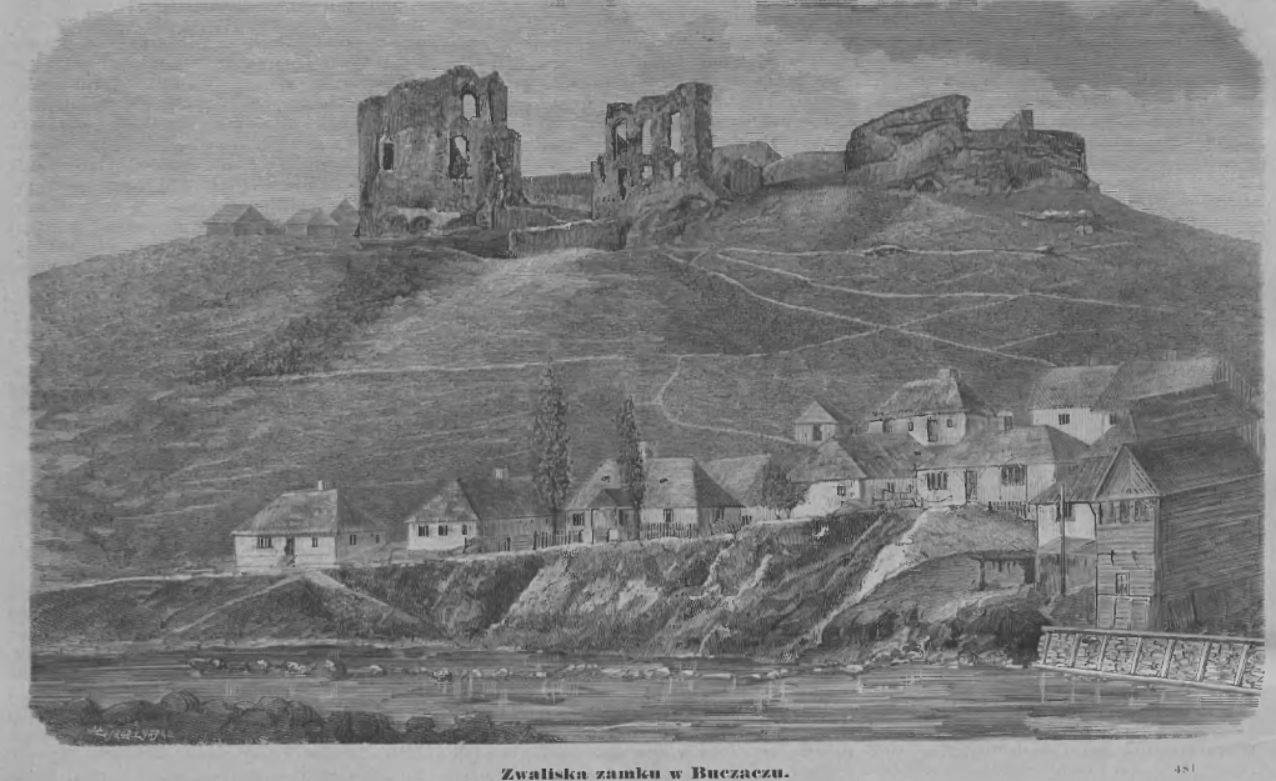 Fotografia przedstawiająca Opis zamku w Buczaczu