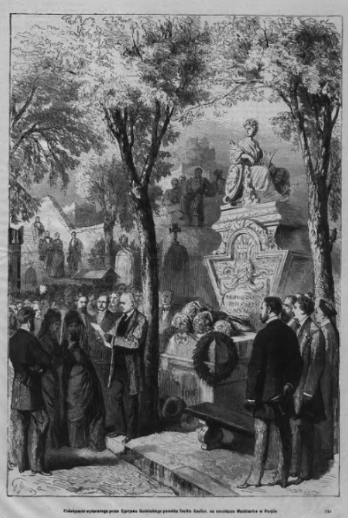 Photo showing Description of the monument to Teofil Gautier by Cyril Godebski