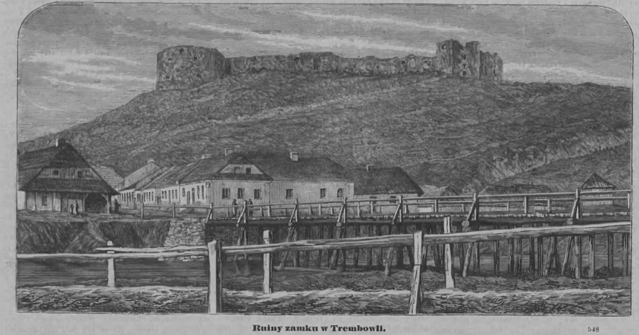 Photo montrant Description of the ruins of Trembowa Castle