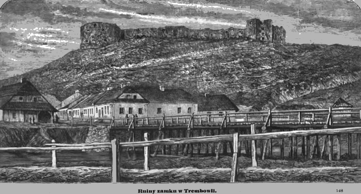 Photo showing Description of the ruins of Trembowa Castle