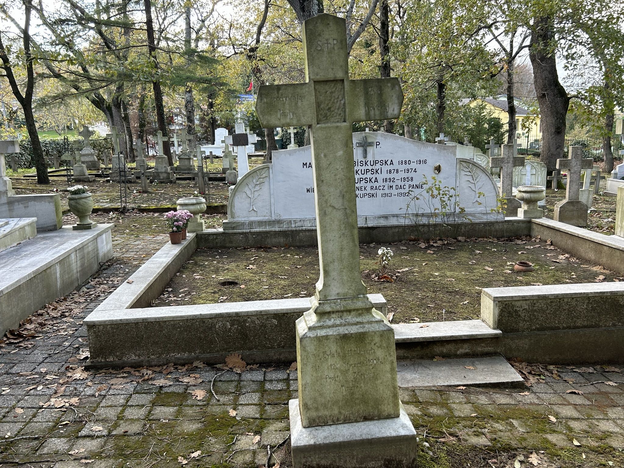 Tombstone of Józefa Nowicka, Catholic cemetery in Adampol