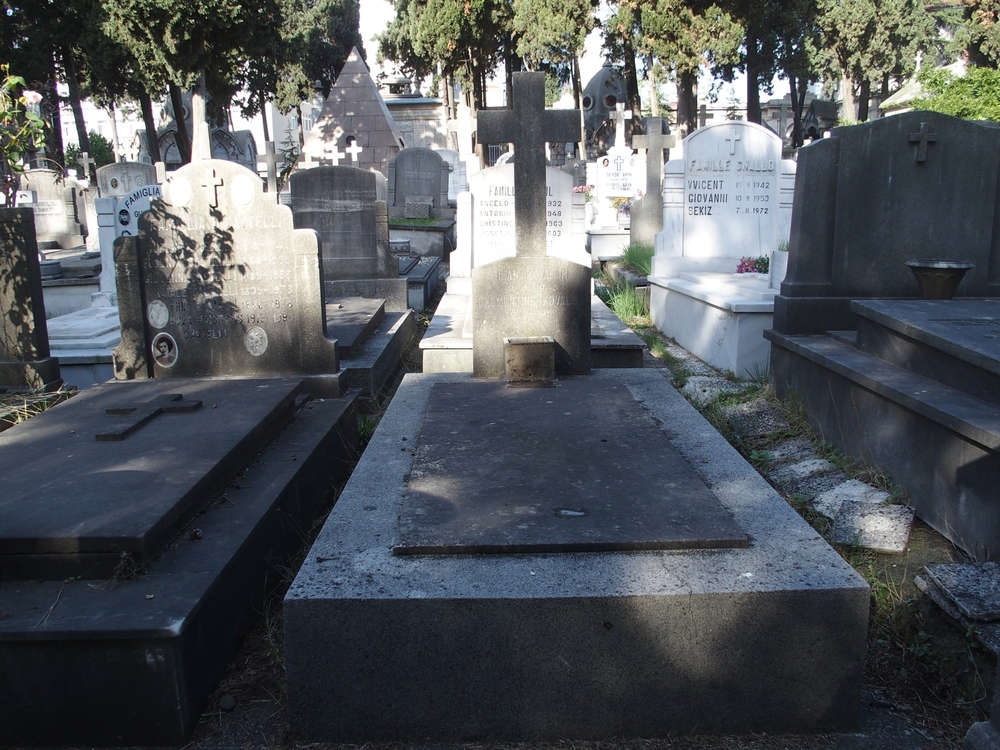 Tombstone of Clementine and Jean Kowalski, Feriköy Catholic Cemetery, Istanbul