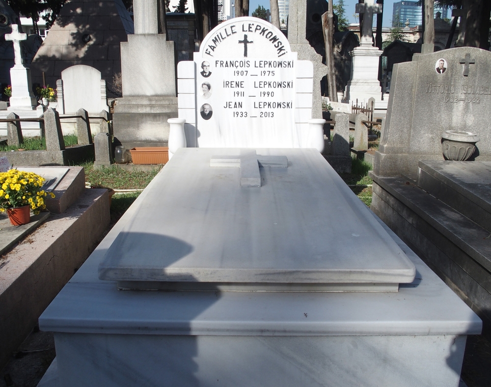 Nagrobek Irene, Françoisa, Jeana Lepkowskich, cmentarz katolicki Feriköy w Stambule