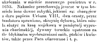 Fotografia przedstawiająca Opis wnętrza kościoła św. Piotra i Pawła w Wilnie