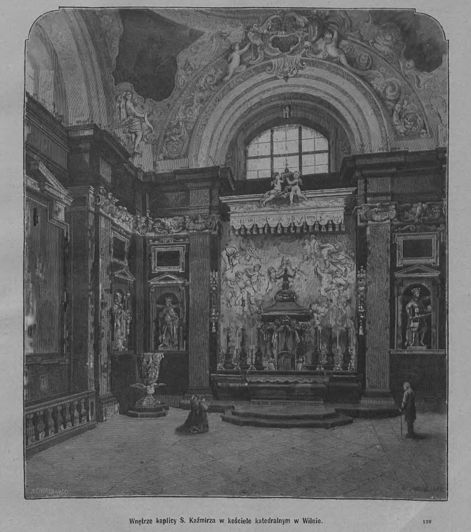 Fotografia przedstawiająca Description of St Casimir\'s Chapel in Vilnius Cathedral