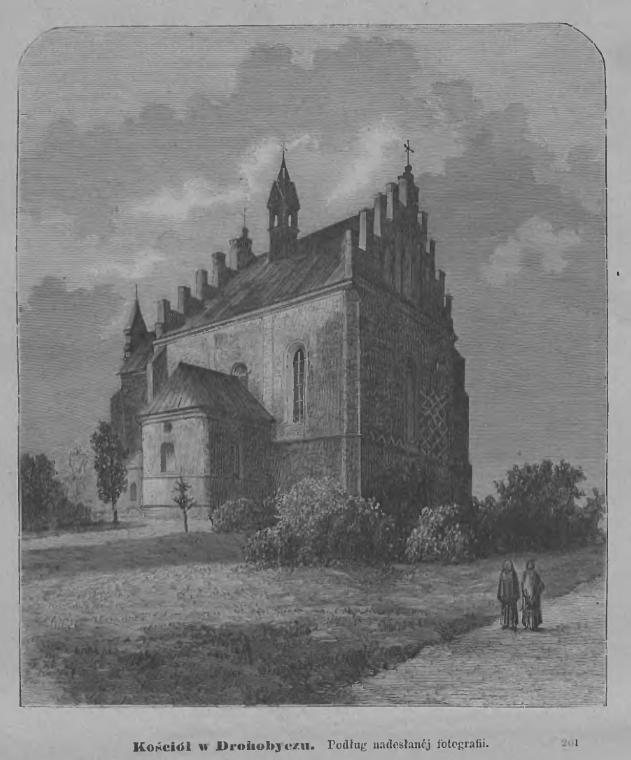 Fotografia przedstawiająca Description of St Bartholomew\'s Church in Drohobych from 1879