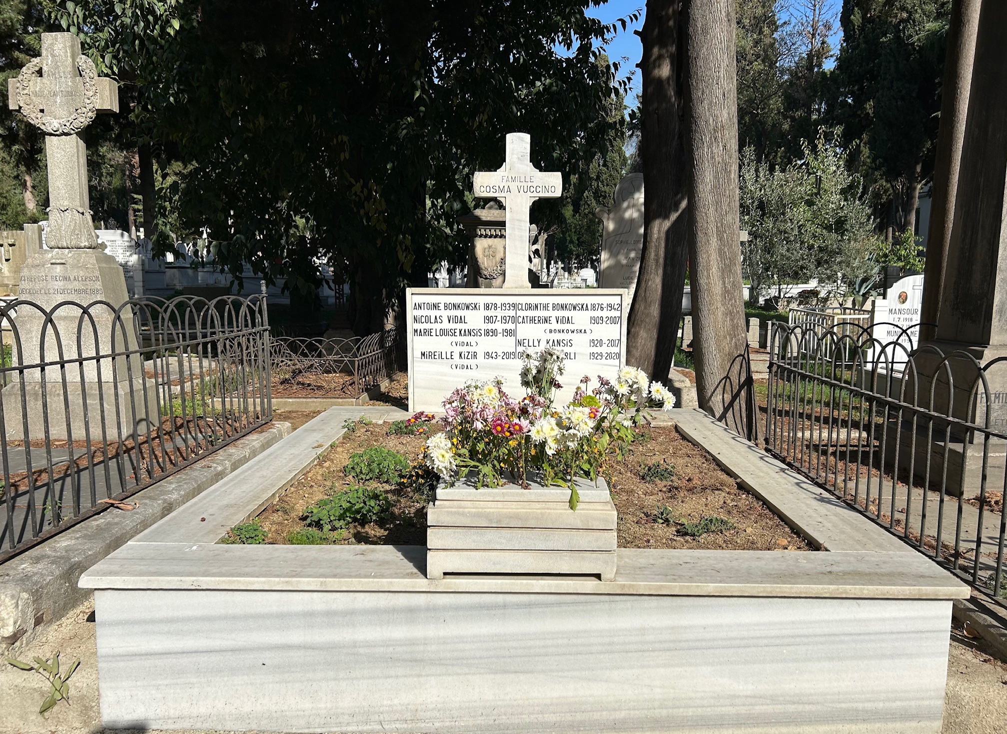 Cosma Vuccino family tombstone, Ferikoy, Istanbul, 2023