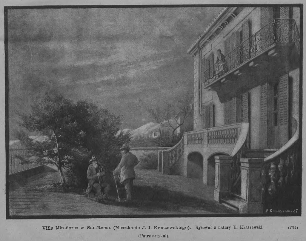 Fotografia przedstawiająca Description of Kraszewski\'s villa in San Remo