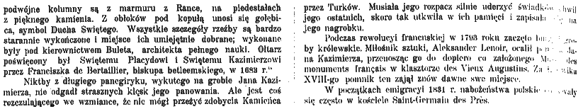 Photo showing Description of Polish souvenirs in Paris; Tomb monument of Jan II Casimir Vasa