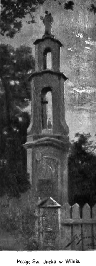 Photo showing Description of the statue of St. Jack in Vilnius