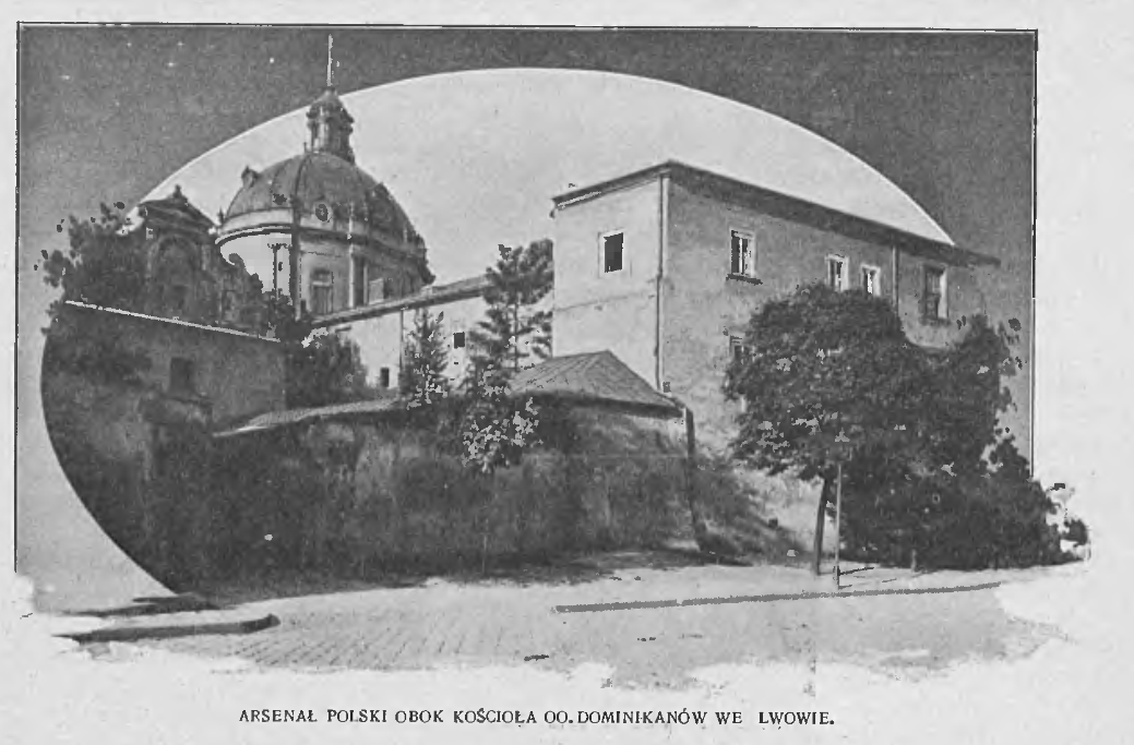 Fotografia przedstawiająca Description of the former arsenals of Lviv