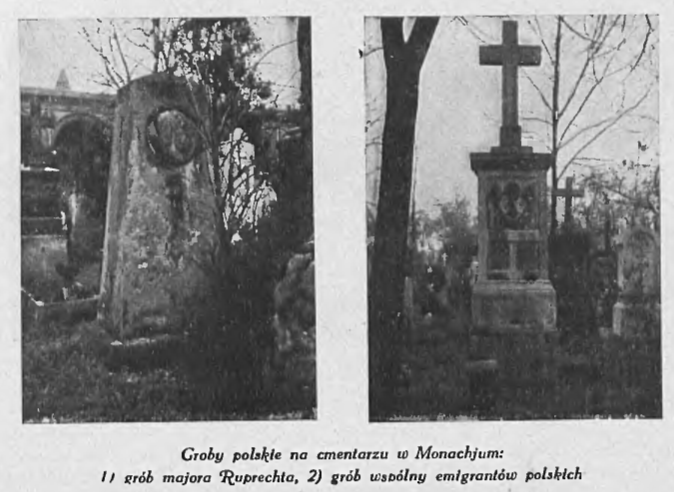 Fotografia przedstawiająca Description of Polish graves in Munich