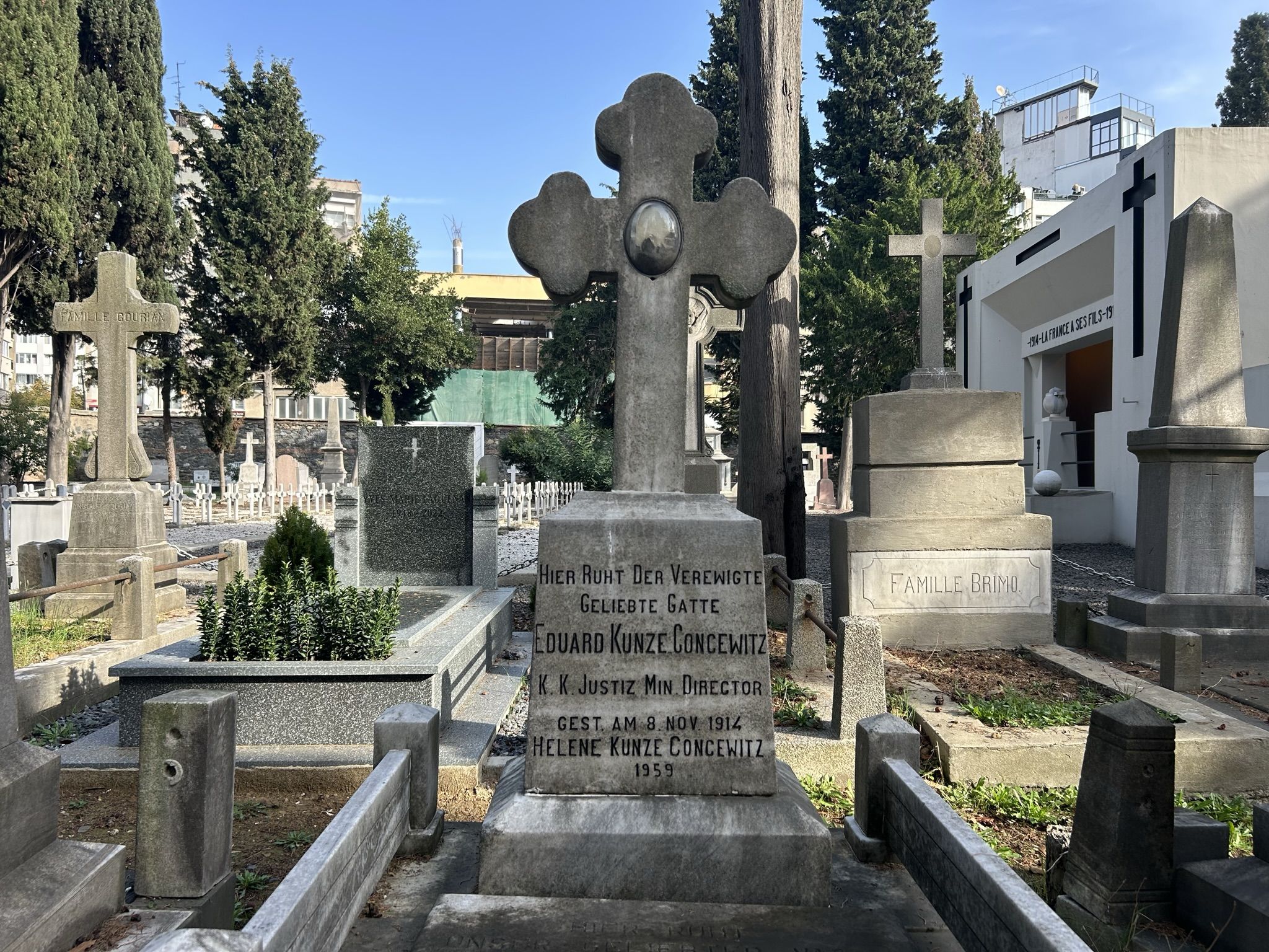 Nagrobek rodziny Concewitz, cmentarz katolicki w Feriköy