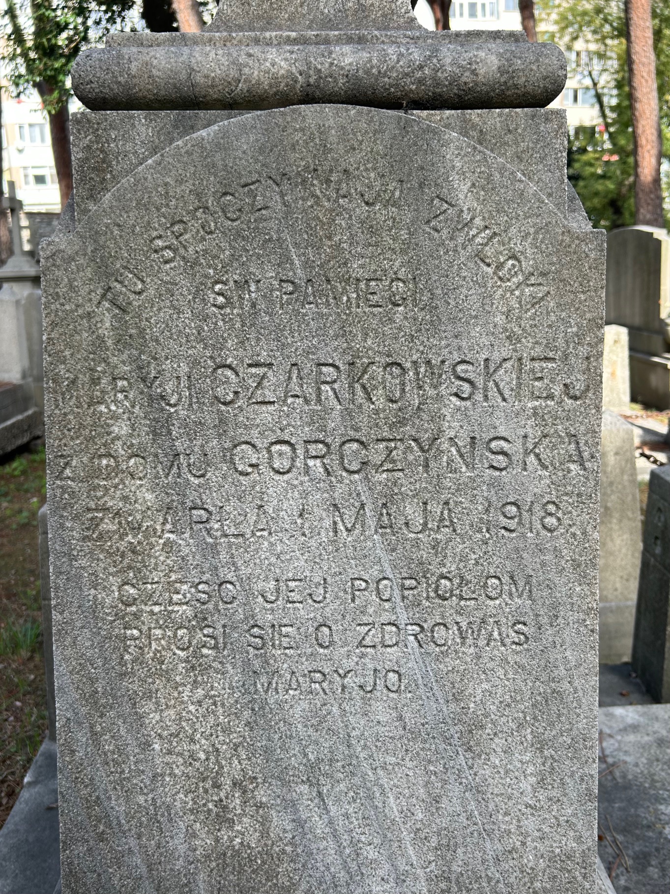Nagrobek Ignacego Górczyńskiego, Marii Czarkowskiej, Heleny Czarkowskiej, cmentarz katolicki Feriköy w Stambule, 2023