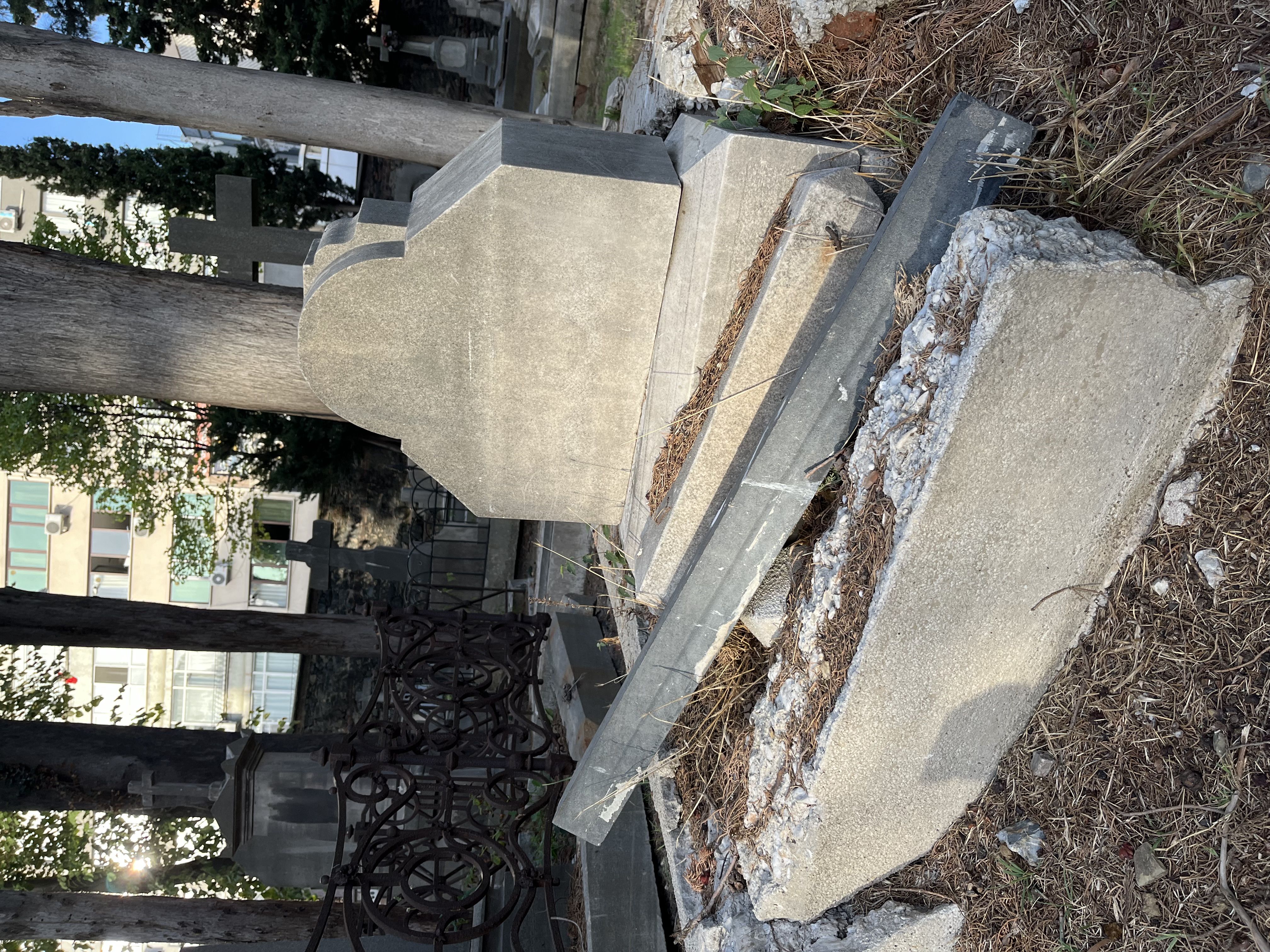 Fragment of Catherine Hoszovska's tombstone, Catholic cemetery in Feriköy