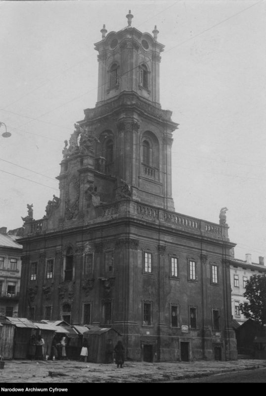 Buczacz, town hall, 1940s. 1940s.