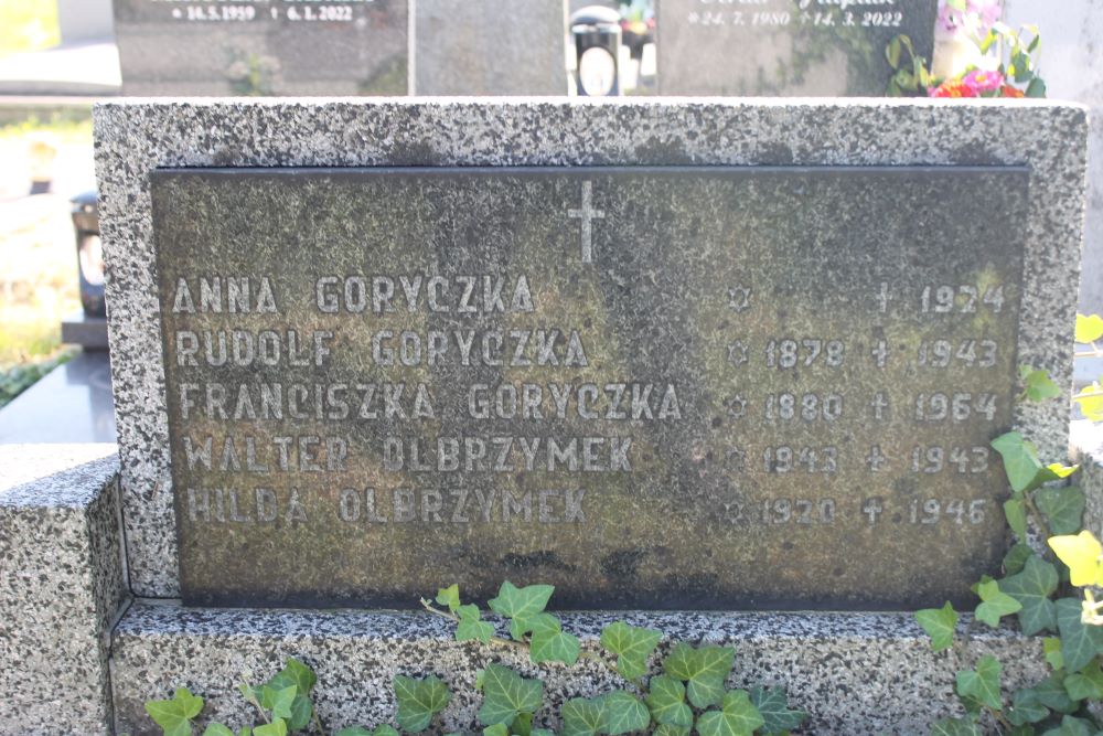 Fotografia przedstawiająca Nagrobek rodzin Goryczka i Olbrzymek
