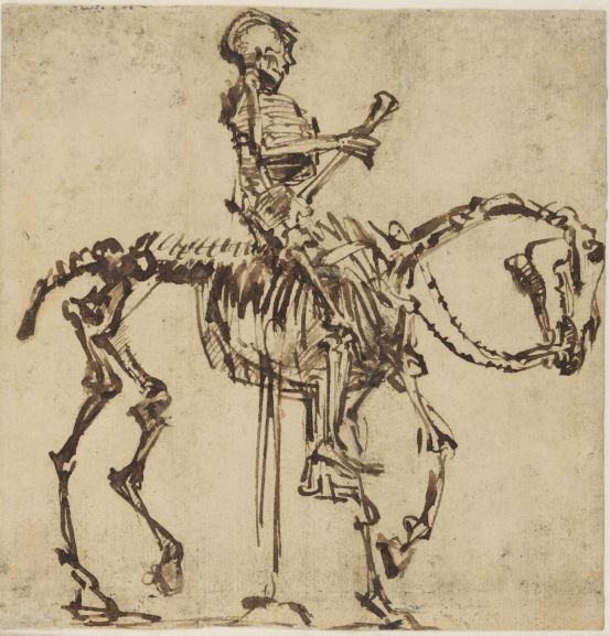 Fotografia przedstawiająca „Jeździec polski” Rembrandta z nowojorskiej The Frick Collection
