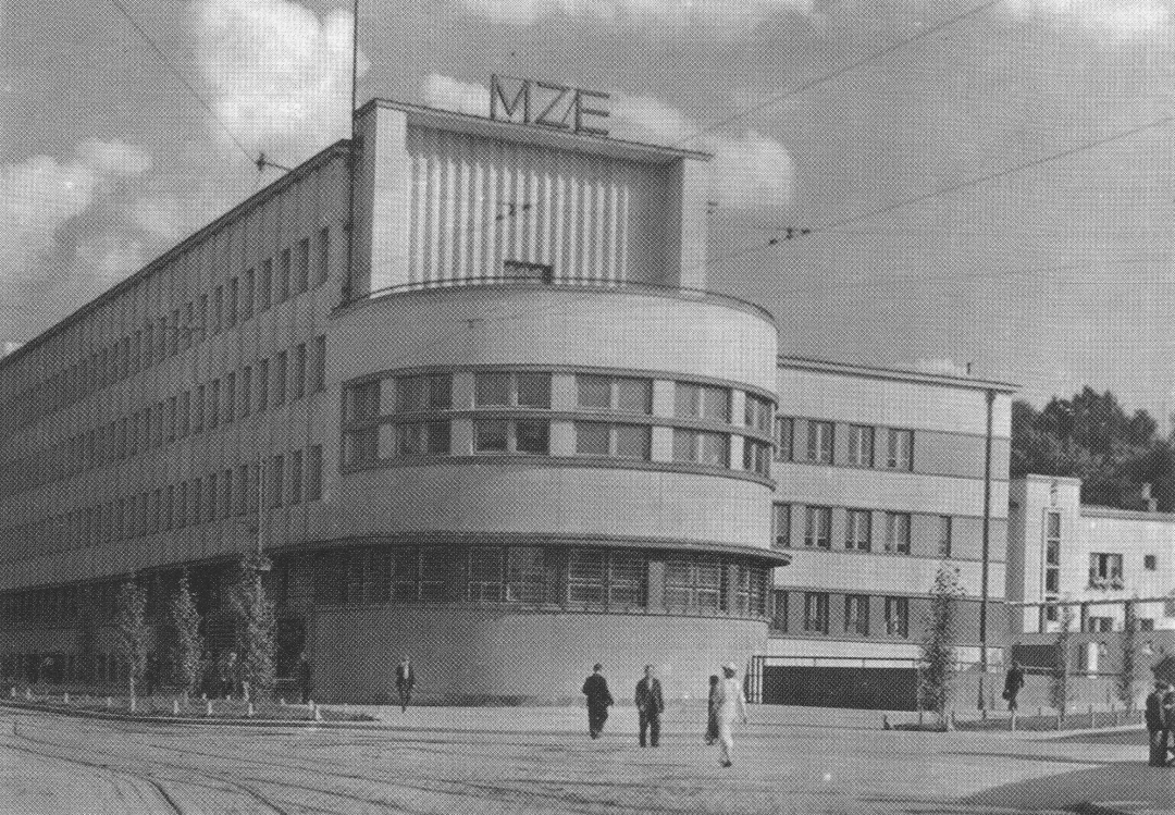 Fotografia przedstawiająca Budynek miejskich zakładów elektrycznych we Lwowie