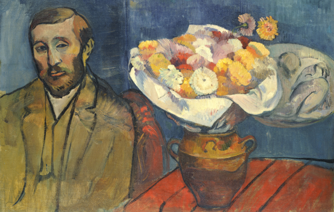 Fotografia przedstawiająca Portrait of painter Slevinsky (Portrait du peintre S) by Paul Gauguin