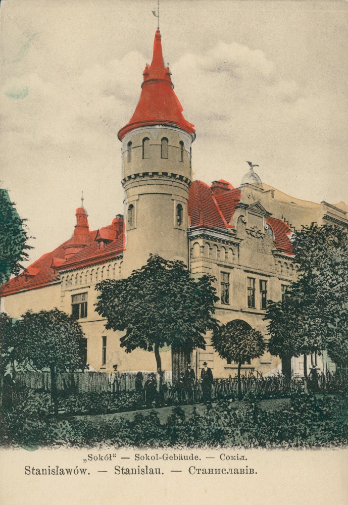 Fotografia przedstawiająca Building of the Polish Gymnastic Society \"Sokol\" in Stanislawow