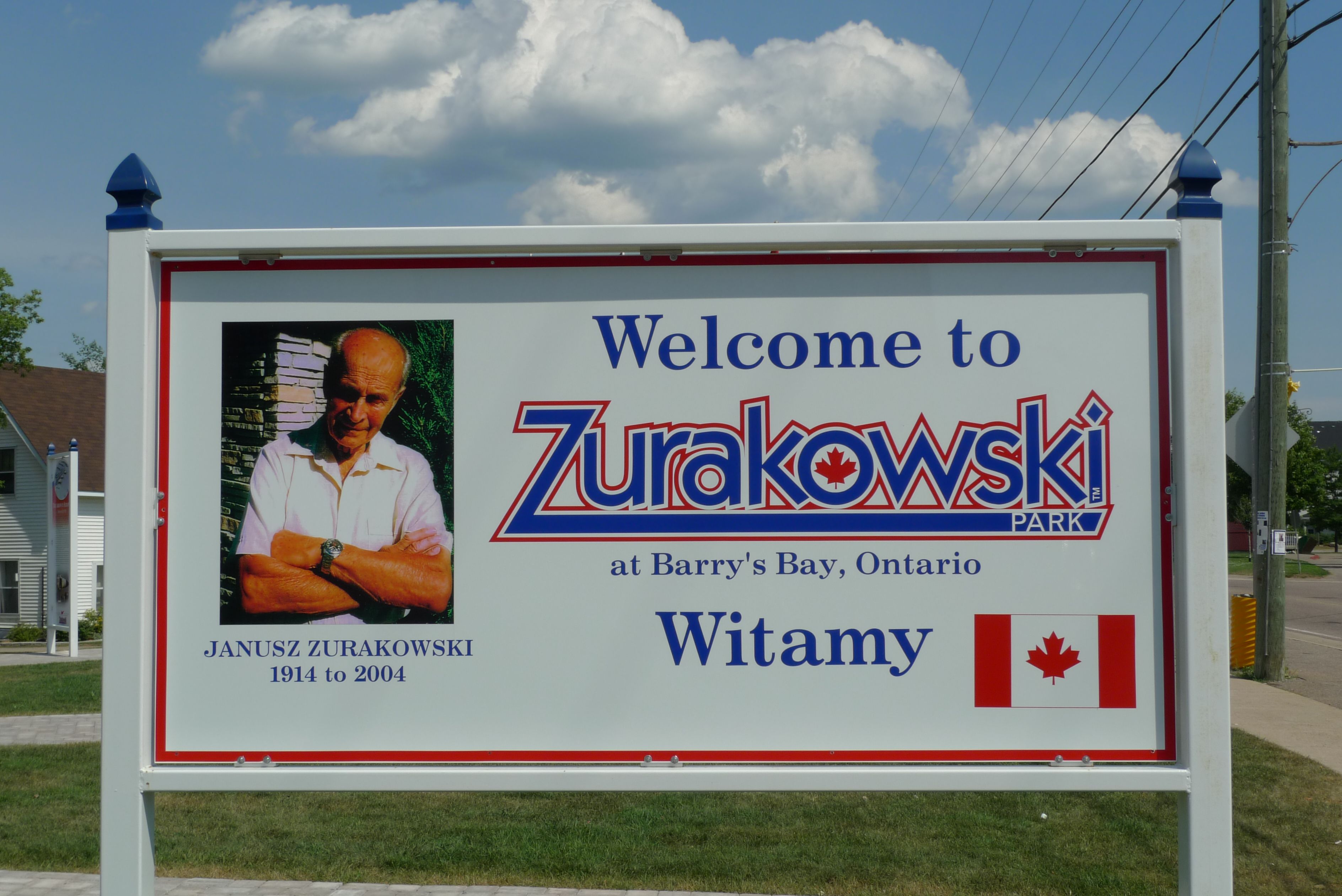 Fotografia przedstawiająca The Janusz Żurakowski Memorial and Park in Canada