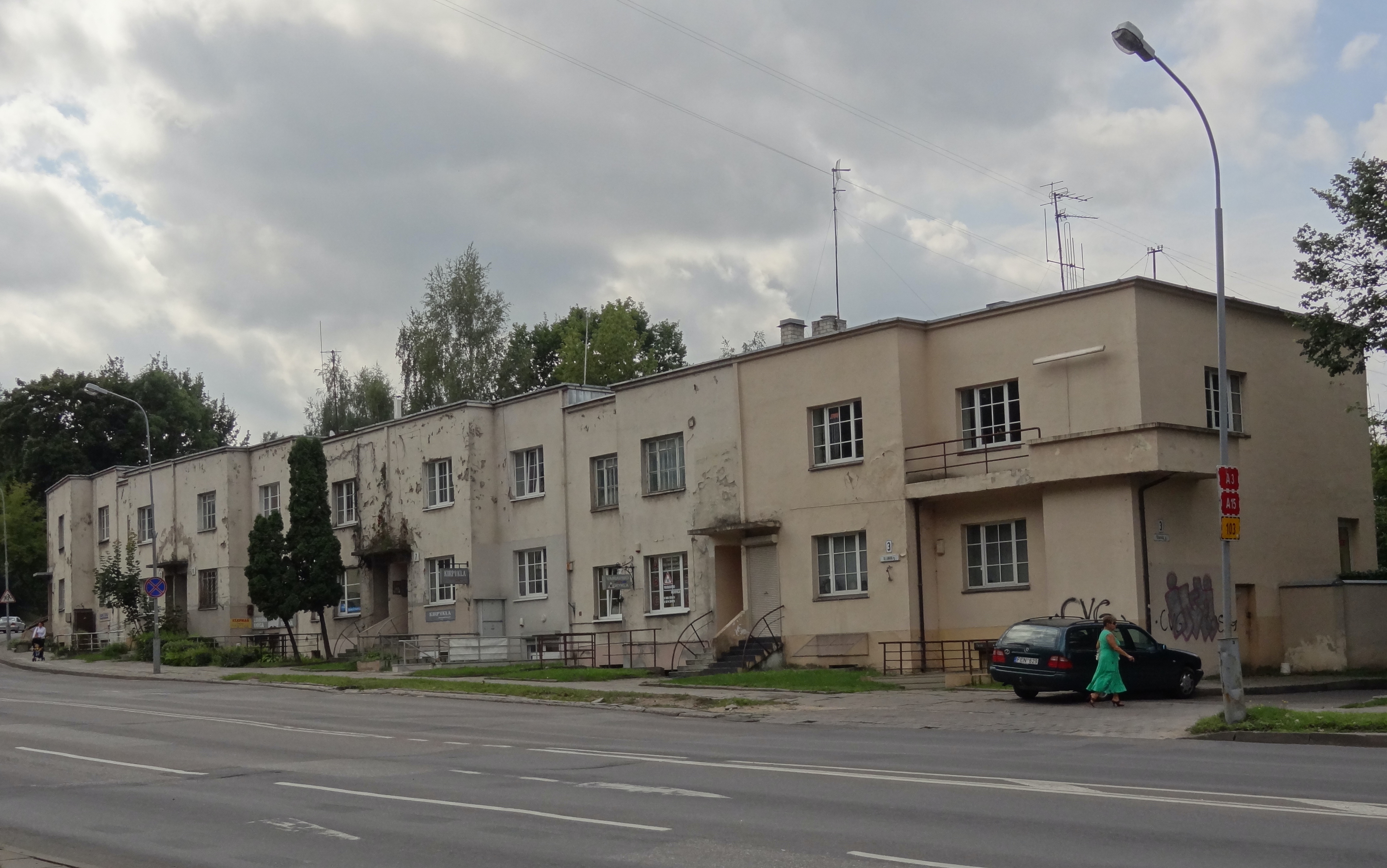 Fotografia przedstawiająca Osiedle Spółdzielni Mieszkaniowej Pracowników Ministerstwa Robót Publicznych w Wilnie