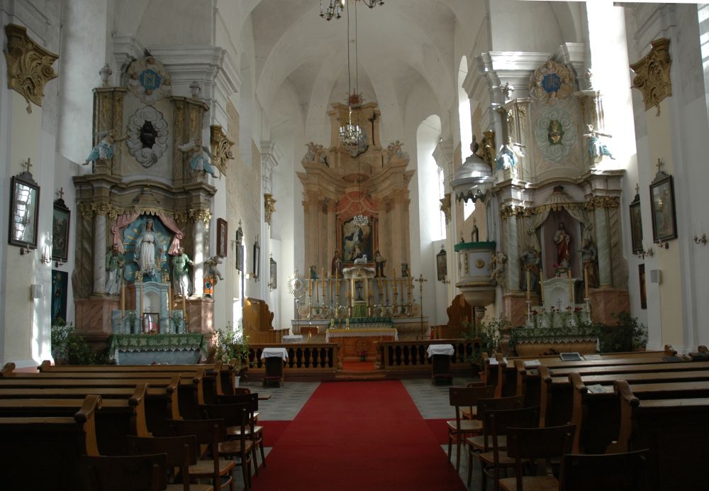 Fotografia przedstawiająca Prace konserwatorskie w kościele pw. Wniebowzięcia Najświętszej Maryi Panny w Przydrujsku (Łotwa)