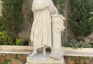 Fotografia przedstawiająca Prace konserwatorskie przy figurze Mikołaja Kopernika w Rzymie
