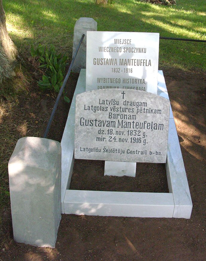 Photo montrant Tombstone of Gustaw Manteuffel in Drycany