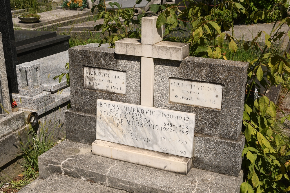 Fotografia przedstawiająca Nagrobek Aureliusza Serdy-Teodorskiego na cmentarzu Mirogoj