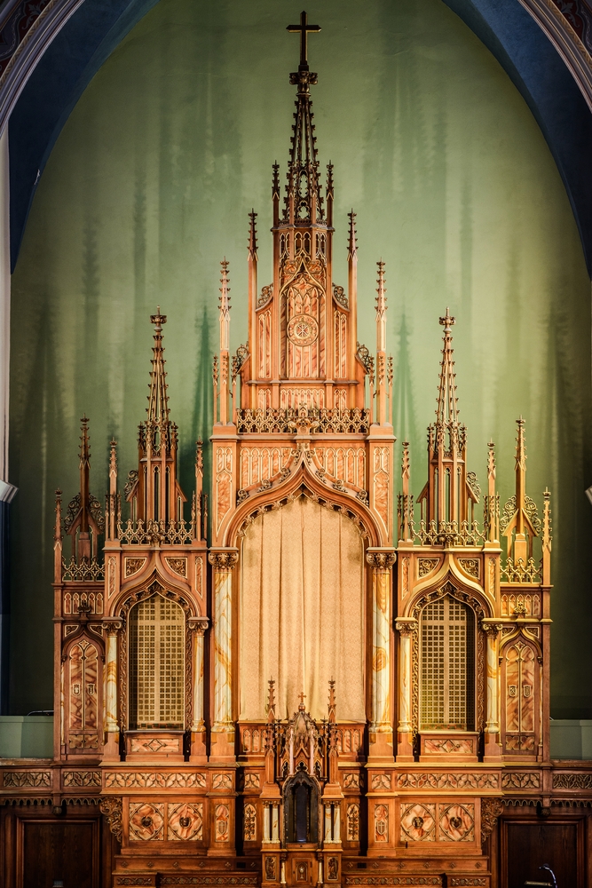 Fotografia przedstawiająca Katedra pw. Wszystkich Świętych w Chicago