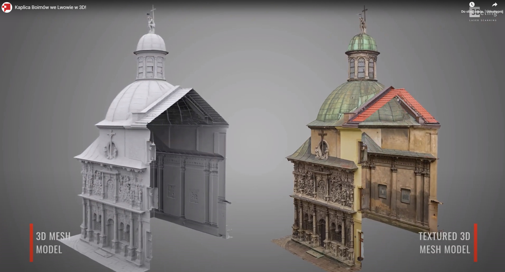 Fotografia przedstawiająca Kaplica Boimów we Lwowie w 3D!