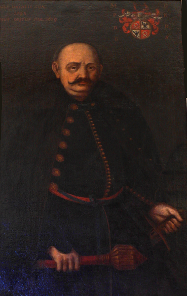 Portrait of Mikolaj Ostoróg, oil on canvas, after 1650.