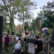 Fotografia przedstawiająca Cleaning work at Yanivska cemetery in Lviv