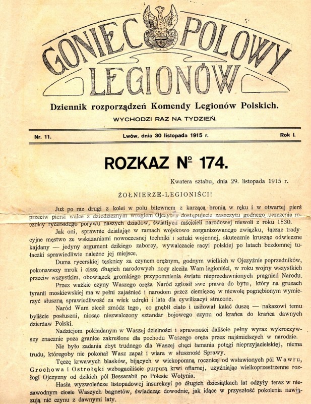 Photo montrant Digitisation of the \"Polish Legions\" ensemble from the Pilsudski Institute of America