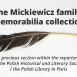 Fotografia przedstawiająca Mickiewicziana i numizmaty w zbiorach Biblioteki Polskiej w Paryżu