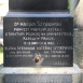 Photo showing Tombstone and plaque in memory of Prof. Marian Szyjkowski in Prague