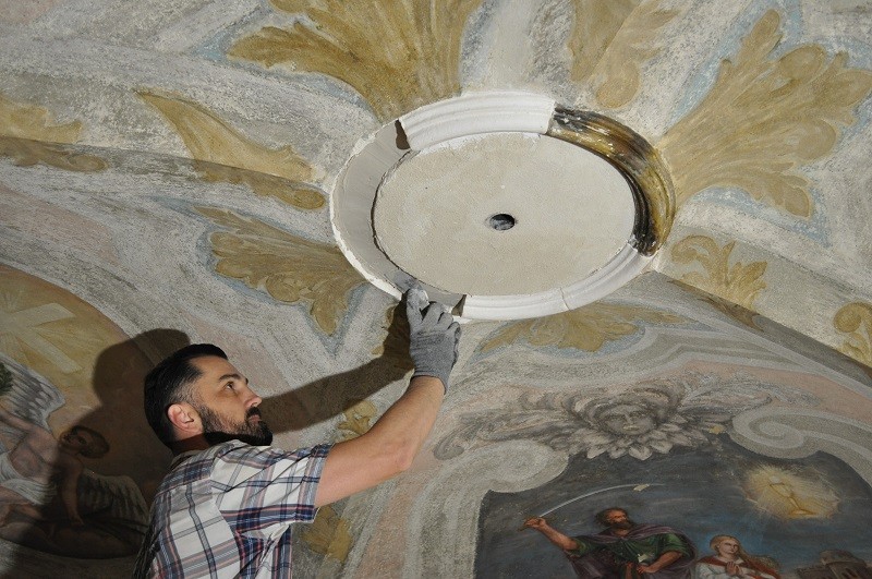 Photo montrant Restoration work at St Anthony\'s Church in Lviv