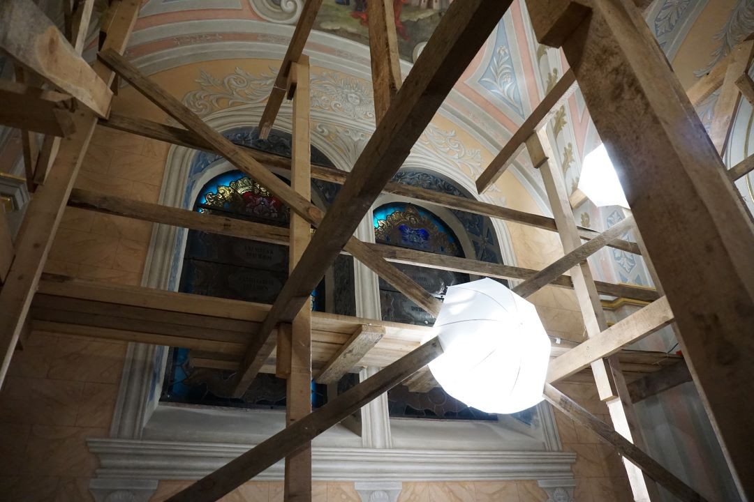 Photo montrant Restoration work at St Anthony\'s Church in Lviv