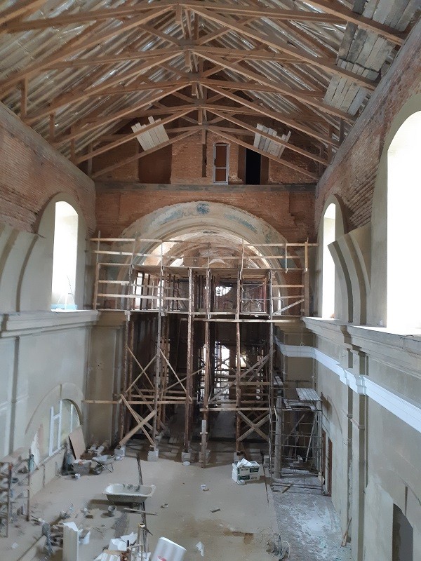 Fotografia przedstawiająca Saving the polychrome of the Tywrovo church in Ukraine