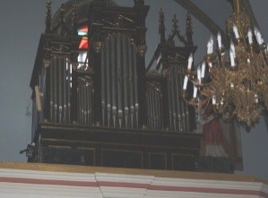 Fotografia przedstawiająca Prace konserwatorskie przy organach w kościele pw. Narodzenia św. Jana Chrzciciela w Mościskach