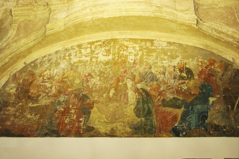 Fotografia przedstawiająca Restoration work on the territory of the historical monastery complex in Horodenka