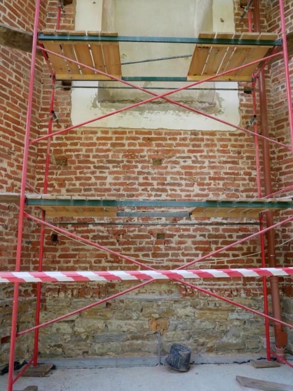 Photo showing Structural and conservation renovation of the façade of St Anne\'s Church in Ssiadovice, Ukraine - phase I