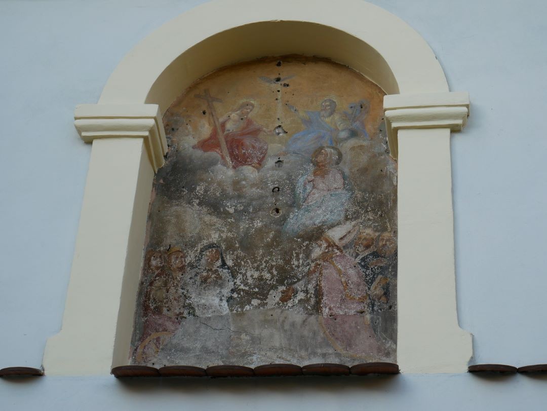 Fotografia przedstawiająca Restoration work at the Benedictine monastery in Lviv