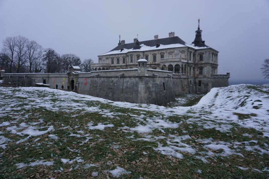 Fotografia przedstawiająca Conservation and rescue work at the castle complex in Podhorce