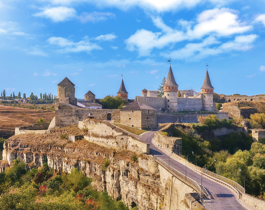 Fotografia przedstawiająca Zamek w Kamieńcu Podolskim