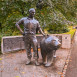 Photo showing A statue of Wojtek the Bear in Edinburgh city centre (and other statues of him)
