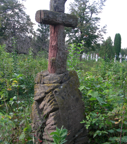 Nagrobek Kazimierza Konrada Bilka, cmentarz w Sokołowie, stan z 2006